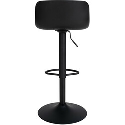 4 justerbare barstole i kunstlæder med ryg fodstøtte og drejelig ramme