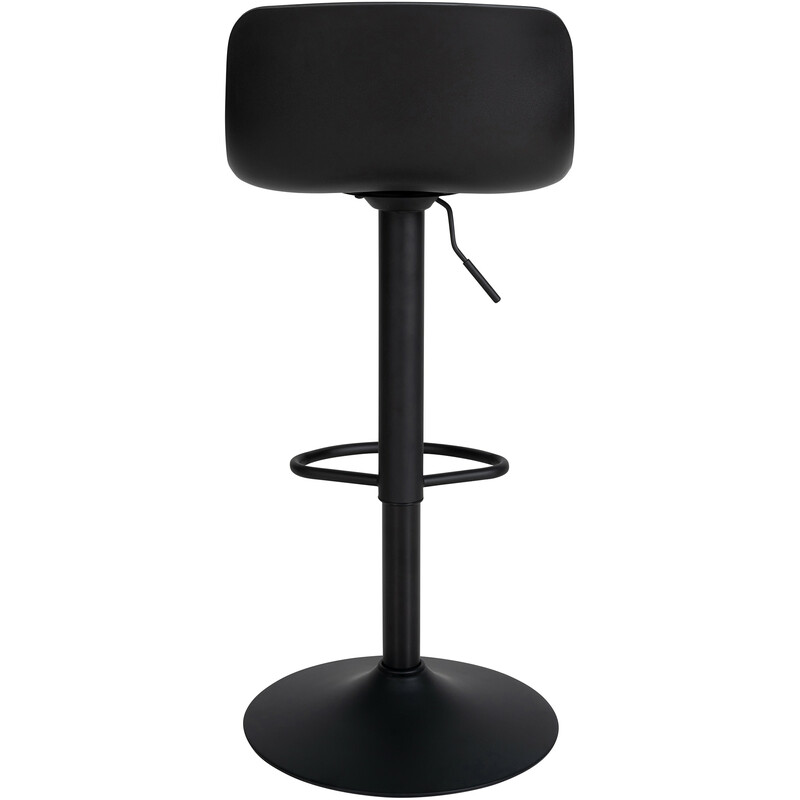 4 justerbare barstole i kunstlæder med ryg fodstøtte og drejelig ramme