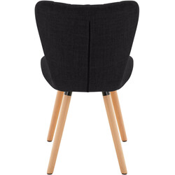 Elda spisestuestole 2 stk træramme høj rygstøtte komfortabel