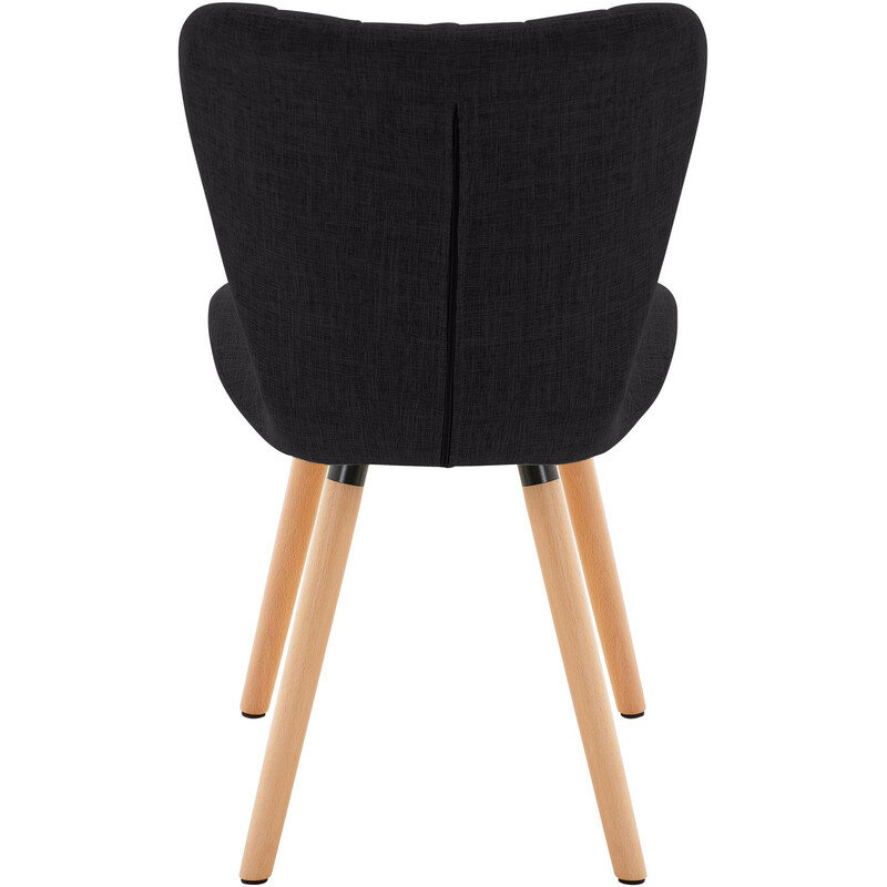 Elda spisestuestole 2 stk træramme høj rygstøtte komfortabel