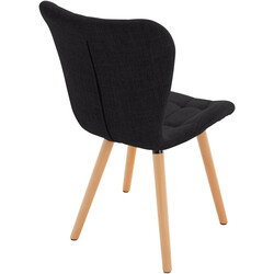 Elda spisestuestole 2 stk træramme høj rygstøtte komfortabel