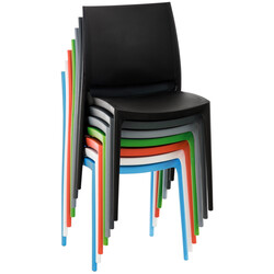 2 Meton stole udendørs indendørs vejrbestandig plast stablebare