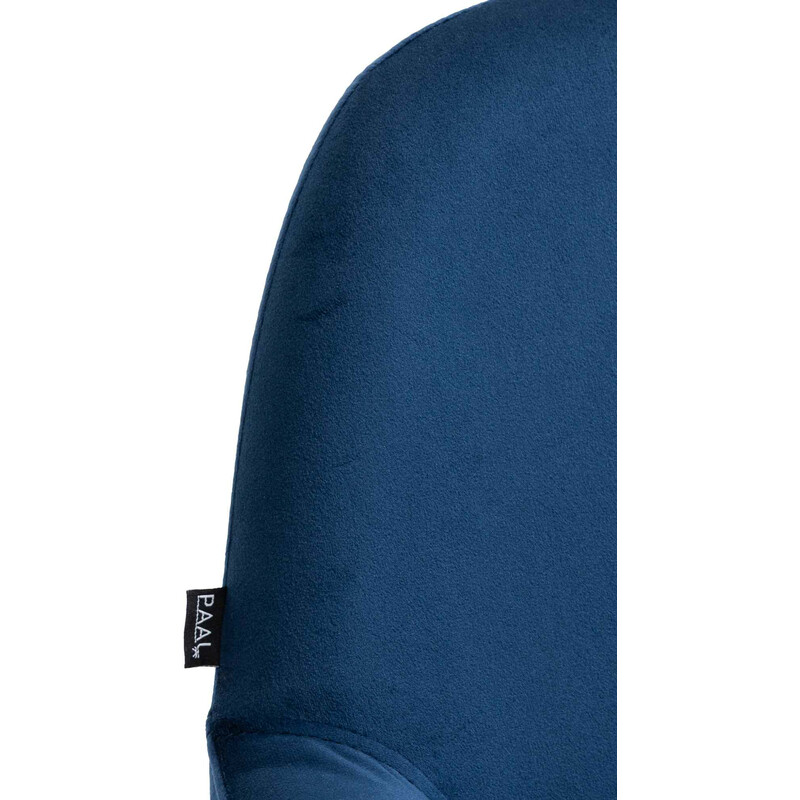 Braga fløjlsbarstol med gylden ramme justerbar højde 360° drejende