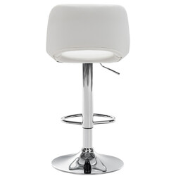 2 Camden barstole med justerbar højde kunstlæder og 360° drejning