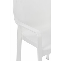 4 stykker diva havestole med armlæn stabelbare moderne vandtætte