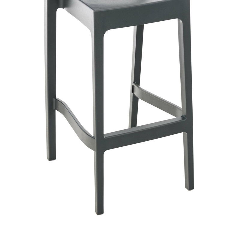 Maya barstole 4 stk sæt indendørs udendørs vejrbestandig polypropylen