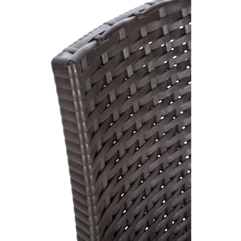 4‑delt polypropylen barstol sæt vejrbestandig UV‑bestandig stabelbar udendørs