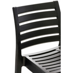 Ares barstole 4‑styk stabelbare vejrbestandige polypropylen indendørs udendørs