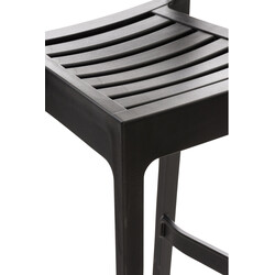 Ares barstole 4‑styk stabelbare vejrbestandige polypropylen indendørs udendørs