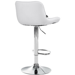 højdejusterbar barstol med kunstlæder sæde og ryg til køkken