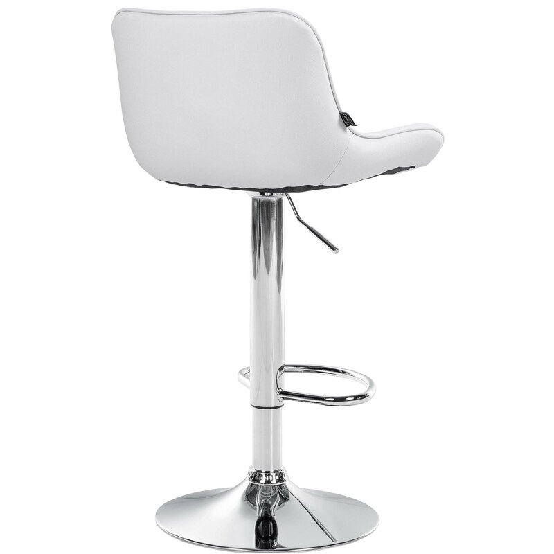 højdejusterbar barstol med kunstlæder sæde og ryg til køkken