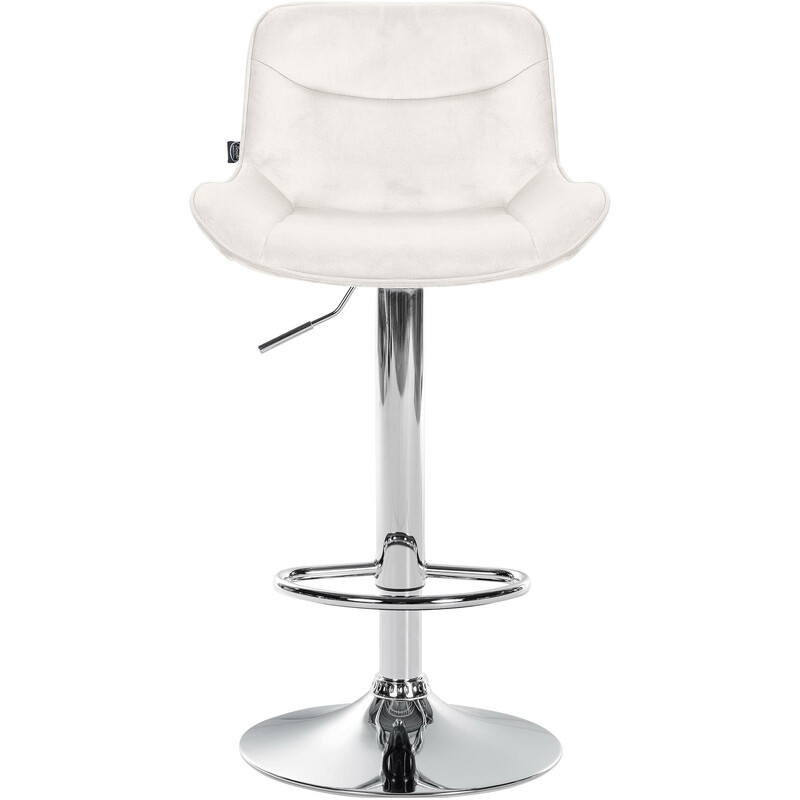 Vonore justerbare fløjlsbelagte barstole sæt 2 stk