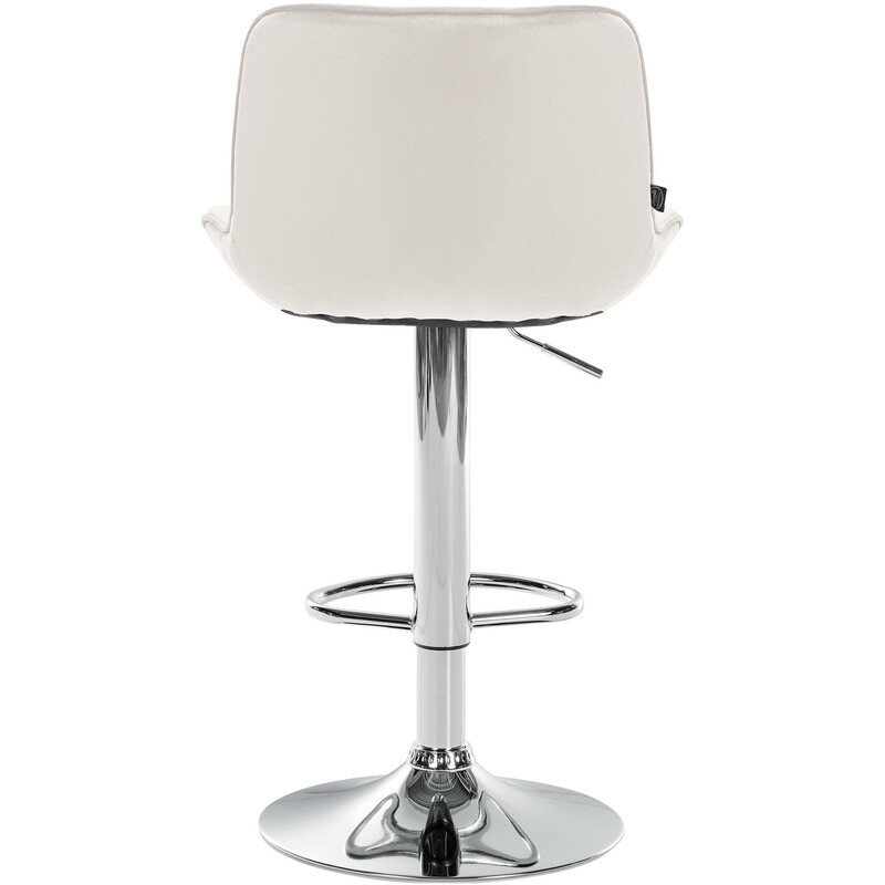 Vonore justerbare fløjlsbelagte barstole sæt 2 stk