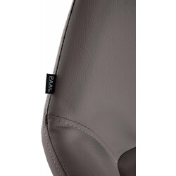 Gylden barstol med kunstlæder metalramme justerbar højde og drejelig sæde