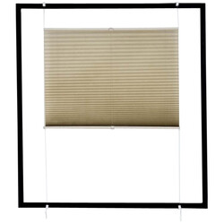 Lågsænkeblinds med synsbeskyttelse 100% polyester nem montering uden boring