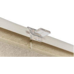 Lågsænkeblinds med synsbeskyttelse 100% polyester nem montering uden boring