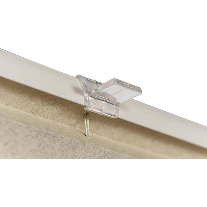 Lågsænkeblinds med synsbeskyttelse 100% polyester nem montering uden boring