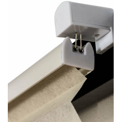 Lågsænkeblinds med synsbeskyttelse 100% polyester nem montering uden boring