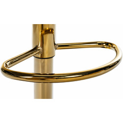 Braga Gold barstol 2 stk justerbar gylden ramme kunstlæder