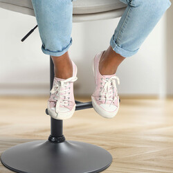 2-delt Damar barstol sæt med fløjlsovertræk justerbar og drejelig