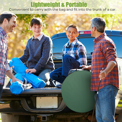 Grønt pop-up telt 120x120x190 cm polyester stål til brusebad omklædning og toilet