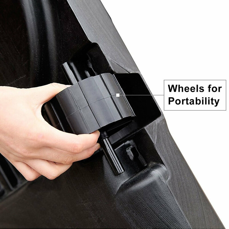 Basketstativ justerbar højde 200-305 cm PE-basis stålram 45 cm ring