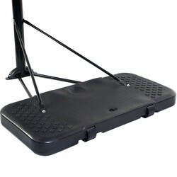 Basketstativ justerbar højde 200-305 cm PE-basis stålram 45 cm ring