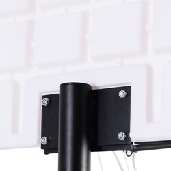 Flytbar højdejusterbar basketballstand PE-basis stålramme 165-215 cm indendørs udendørs