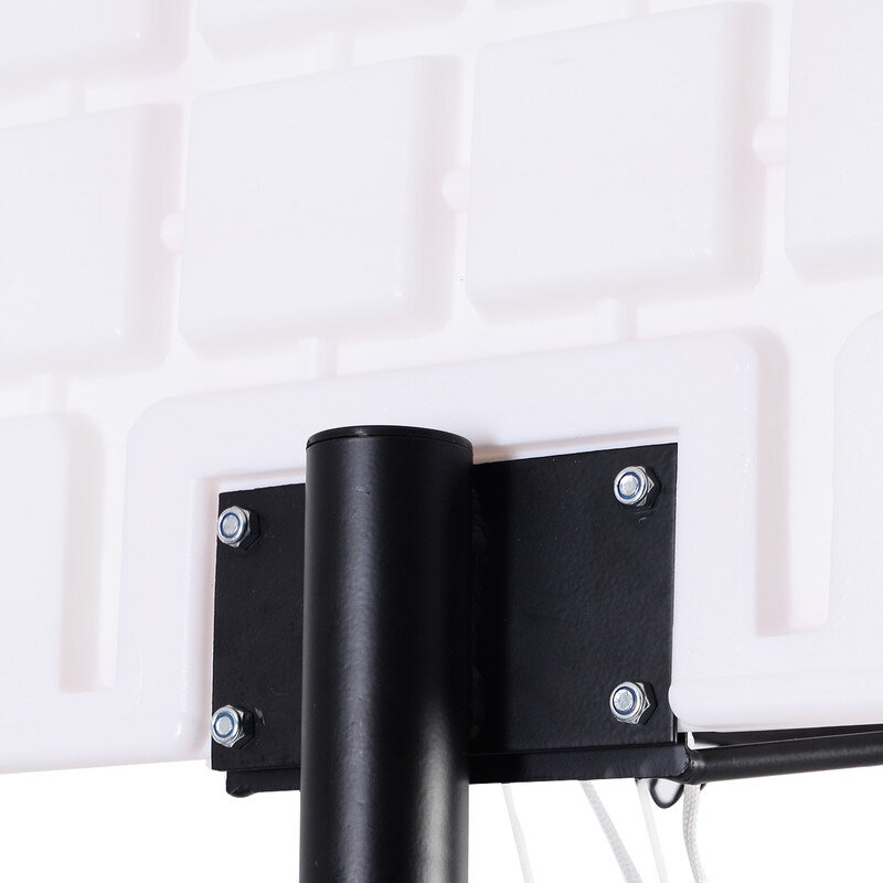 Flytbar højdejusterbar basketballstand PE-basis stålramme 165-215 cm indendørs udendørs