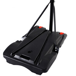 Flytbar højdejusterbar basketballstand PE-basis stålramme 165-215 cm indendørs udendørs