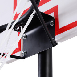 Flytbar højdejusterbar basketballstand PE-basis stålramme 165-215 cm indendørs udendørs