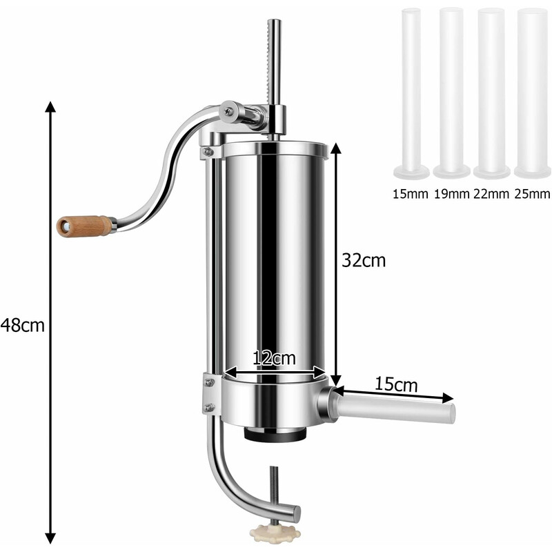 Pølsefylder rustfrit stål 3