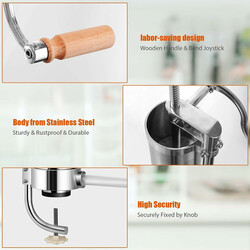 Pølsefylder rustfrit stål 3