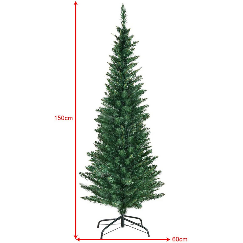 Kunstig juletræ 150 cm PVC og metal med 220 grene