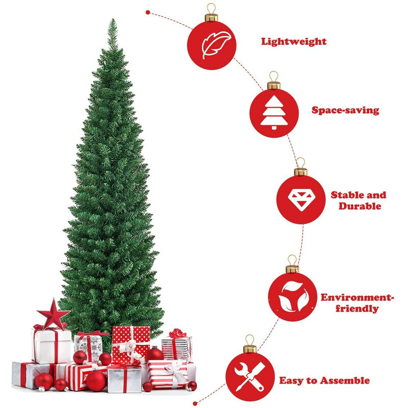 Kunstig juletræ 150 cm PVC og metal med 220 grene