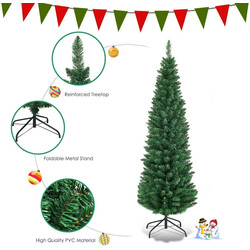 Kunstig juletræ 150 cm PVC og metal med 220 grene