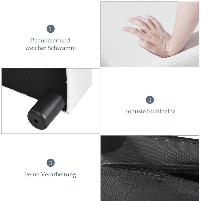 Fodpall rød træramme PU-betræk 40x30x24 cm 1 stk