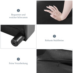 Fodpall i PU-læder med træramme 40x30x24 cm rød