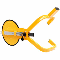 Stålhjul lås 13-15 tommer gul zinkbelægning med 2 nøgler