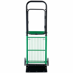 Sækvogn 2-i-1 stål justerbart håndtag 90 kg kapacitet sammenklappelig