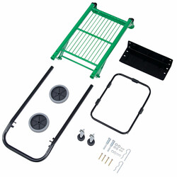 Sækvogn 2-i-1 stål justerbart håndtag 90 kg kapacitet sammenklappelig