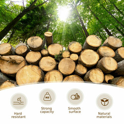 Faldbart udendørs bord i brun spånskive 163x80 cm til 4-6 personer