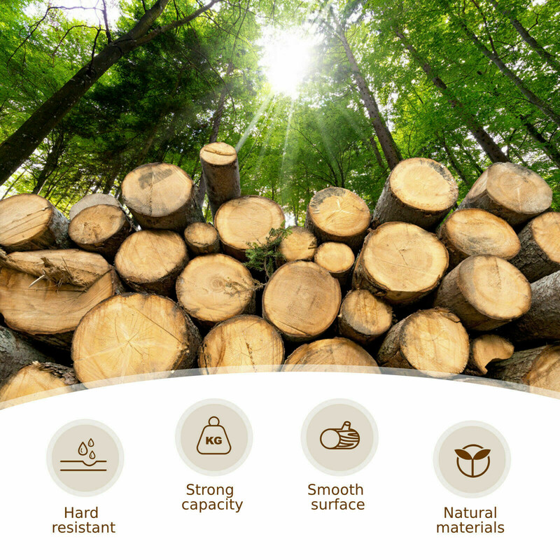 Faldbart udendørs bord i brun spånskive 163x80 cm til 4-6 personer