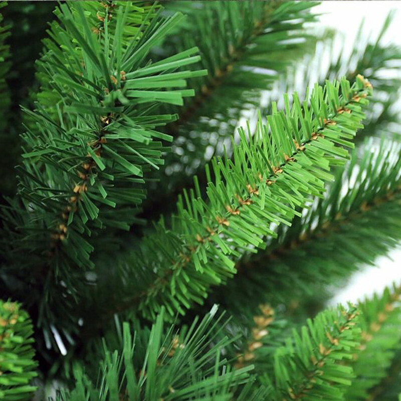 Kunstig juletræ i PVC med metalfod 150-240 cm grøn