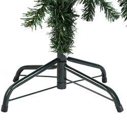 Kunstig juletræ i PVC med metalfod 150-240 cm grøn