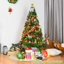 Kunstig juletræ i PVC med metalfod 150-240 cm grøn