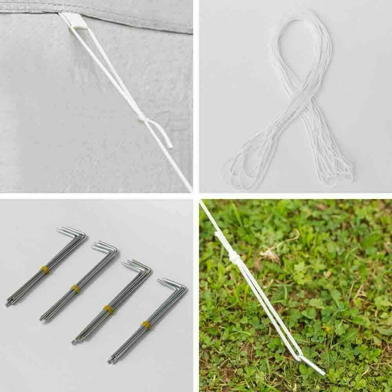 Pavillon telt 3 x 9 m hvid med 5 aftagelige sidevægge