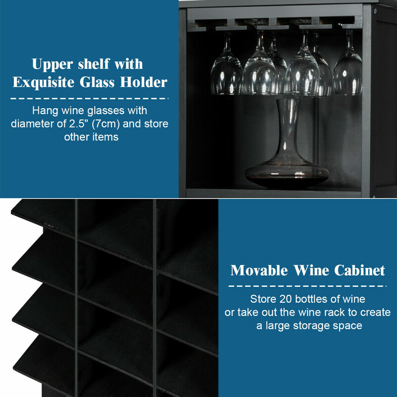 Vinreol sort MDF og fyr 42x24