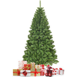 Kunstig juletræ 180 cm grøn PVC med metalfod