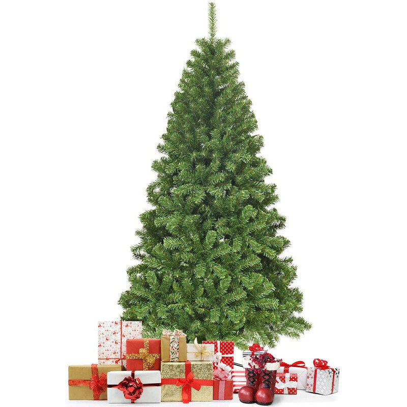 Kunstig juletræ 180 cm grøn PVC med metalfod